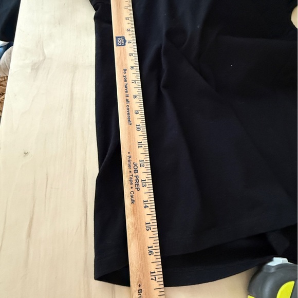 Eileen Fisher Black Sleeveless Cotton and Spandex Cropped V Neck Jumpsuit - Picture 6 of 13